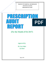 Prescription Audit Report October 2016