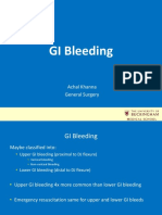 GI Bleeding: Achal Khanna General Surgery