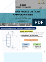 Rancangan Proses Distilasi Campuran Biner