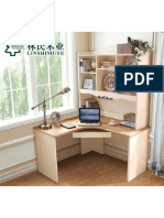 Continental Home Desktop Computer Desk Corner Study With Swivel Chair Bookcase Combination 042SZ1 Table - JPG - 640x640