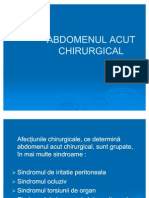 Abdomenul acut chirurgical