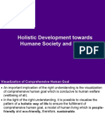 Holistic Development Towards Humane Society and Tradition