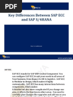 Key Differences Between SAP ECC and SAP S/4HANA