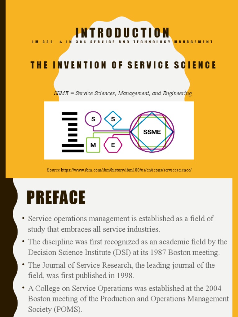 Service Science and Management Overview | PDF | Innovation | Ibm