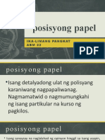 Posisyong Papel