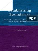 Establishing Boundaries. Christian-Jewish Relations in Early Council Texts and The Writings of Church Fathers