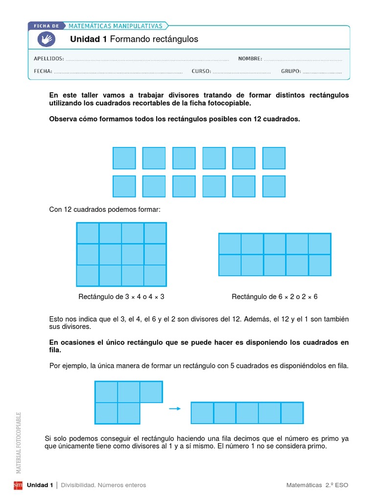Formando Rectangulos | PDF