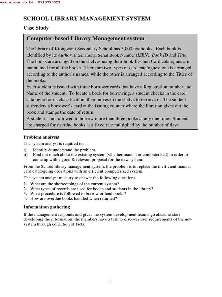 Library Management System | PDF | Microsoft Access | Information ...