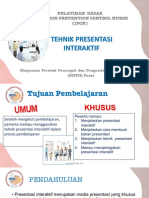 Tehnik Presentasi Interaktif: Pelatihan Dasar Infection Prevention Control Nurse (IPCN)