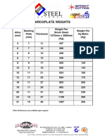 Arcoplate Weights Template