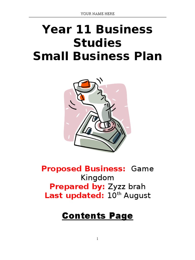 Year 11 Business Studies PDF Revenue Layoff