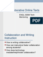 Collaborative Online Texts: ENGL 505M Tech Mentoring