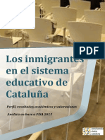 Los Inmigrantes en El Sistema Educativo de Cataluña