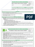 Procedimiento de Trabajo Seguro en Espacios Confinados