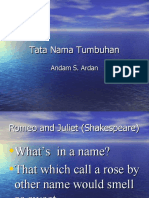 Tata Nama Tumbuhan