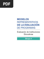 Modelos Representativos de La Evaluación de Programas