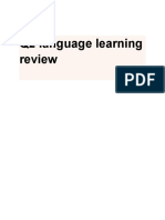 Q2 Language Learning Review