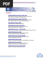 ASHRAE Guidelines and Standards List | PDF | Hvac | Air Conditioning