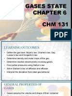 CHM131 - Chapter 5 - The Gases State