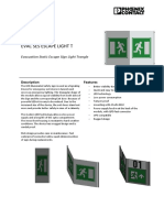 Tunnel - Evacuation - EVAC - SES - ESCAPE LIGHT - T - Tech Sheet Phoenix. AGMI