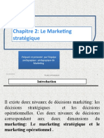 Chapitre 2: Le Marketing Stratégique: Préparé Et Présenté Par L'équipe Pedagogique Pédagogique de Marketing