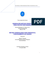 Metodo Generalizado para Predecir El Funcionamiento de Hornos