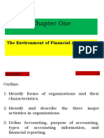 Chapter One: The Environment of Financial Accounting