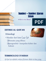 Sumber-Sumber Ajaran Islam