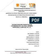 "Informe Financiero Presentados en Los Periodos 2020 Y 2021 en La "Empresa Inversiones La Arboleda 1987, Ca"