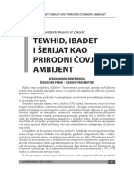 Muftija Sandžački Muamer Ef. Zukorlić, Prirodni Ambijent Za Čovjeka Čine Tewhid, Ibadet I Šeriat