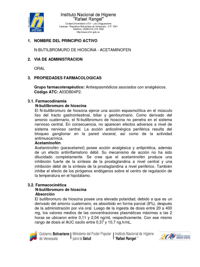 Image Result For Hioscina Qu Es Y Para Qu Sirve Dosis Qufarmacia