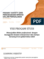 Pasient Savety Dan Pencegahan Infeksi Dalam Persalinan: Kebidanan Nama Mata Kuliah