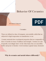 Behavior of Ceramics