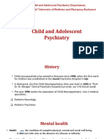 Child and Adolescent Psychiatry Department History