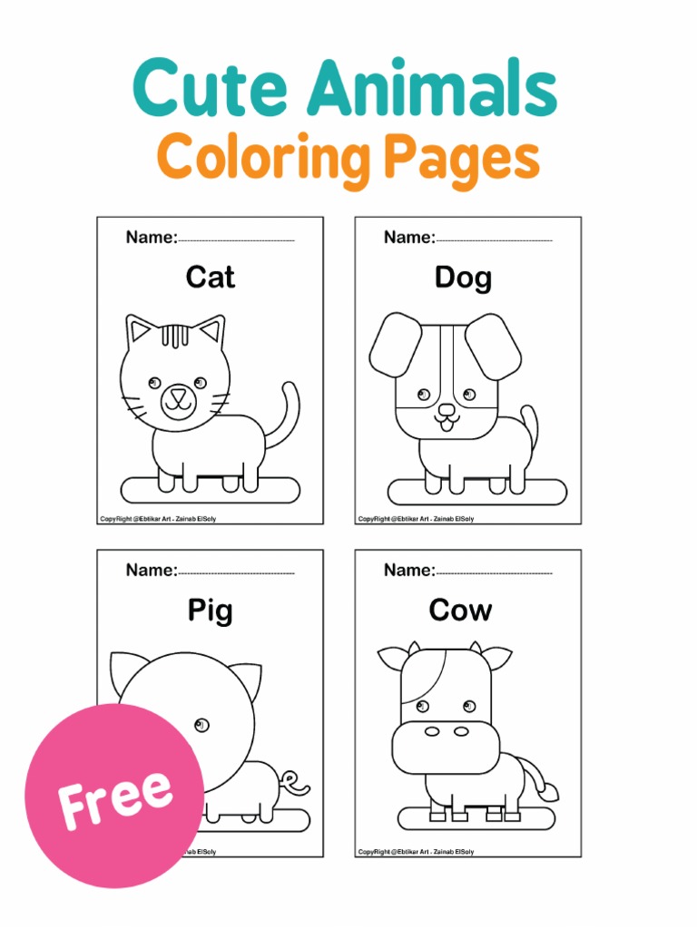 10 Animal Coloring Book PDFs: Free Download for Hours of Creative Fun