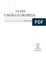 Direito Da União Europeia: Sofia Alves Cunha