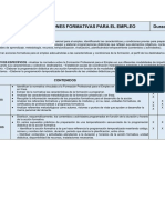 Programación DE Acciones Formativas para EL Empleo Duración: 60h