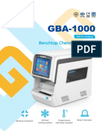 GBA-1000 Biochemisty Analyzer Brochure