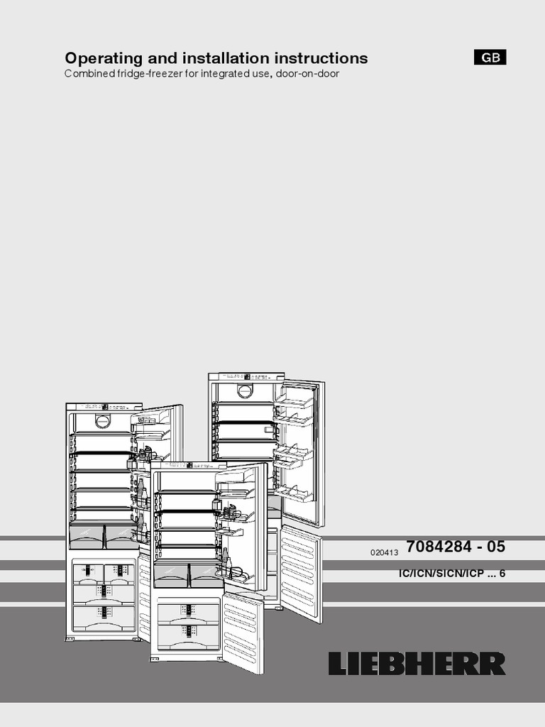 Liebherr Fridge Manual PDF Refrigerator Door