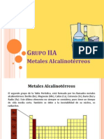 Grupo IIA Alcalinoterreos