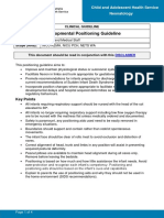 Developmental Positioning Guideline