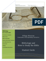 Bibliology and How To Study The Bible Student Guide: Village Missions