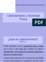 Calentamiento y Actividad Física