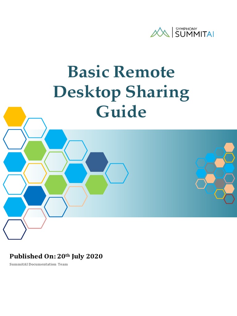 Basic Remote Desktop Sharing Guide V1.1 PDF Remote Desktop Services