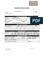 001 Trainee Application Form