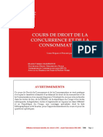Cours de Droit de La Concurrence Et de La Consommation - ISG 202 - 2023