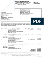 JPL Service Order Summary