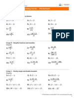 Multiplying and Dividing Surds - Worksheet: Skill Group A - Multiplication and Division