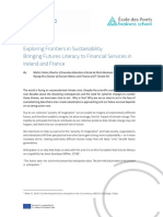 Exploring Frontiers in Sustainability: Bringing Futures Literacy To Financial Services in Ireland and France