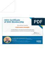 Suryansh Sharma: This Certificate Recognizes